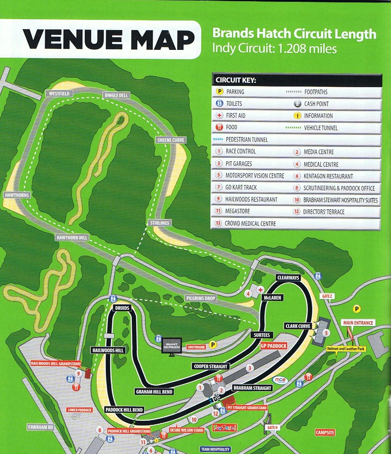 Brands Hatch Circuit and Race Track Guide Devitt